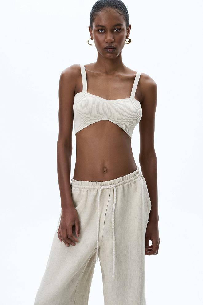 Кроп-топ из вискозы