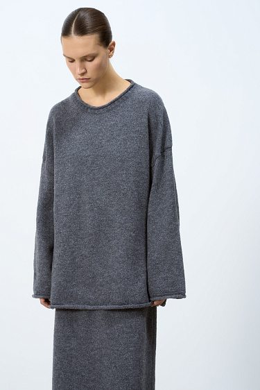 Джемпер с валиком по низу