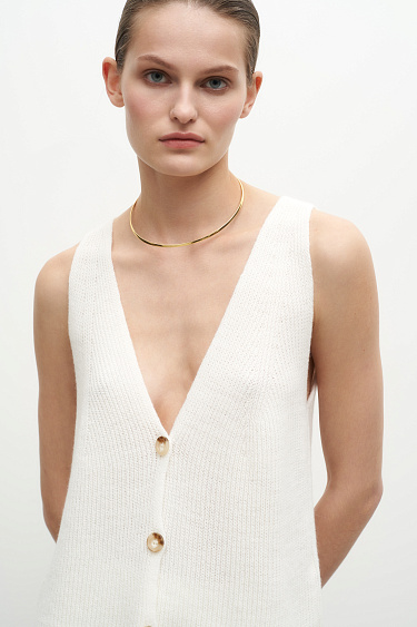 Трикотажный жилет из шерсти