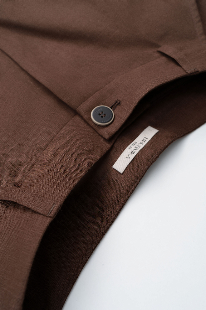 Шорты из 100% льна