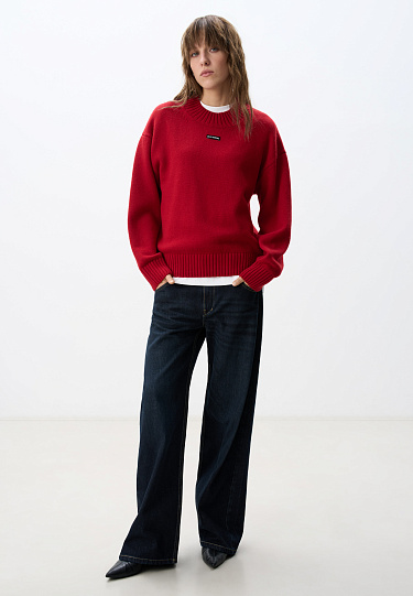 Объемный джемпер с добавлением кашемира