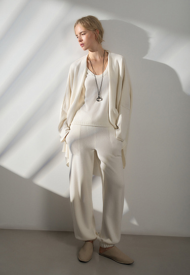 Цельновязанный топ из кашемира и шерсти