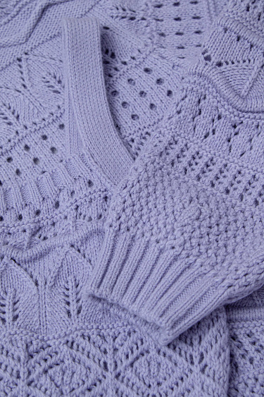 Ажурный топ из шерсти