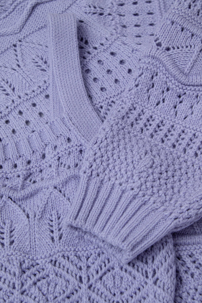 Ажурный топ из шерсти