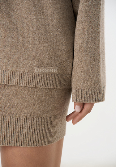 Трикотажная юбка длины мини 