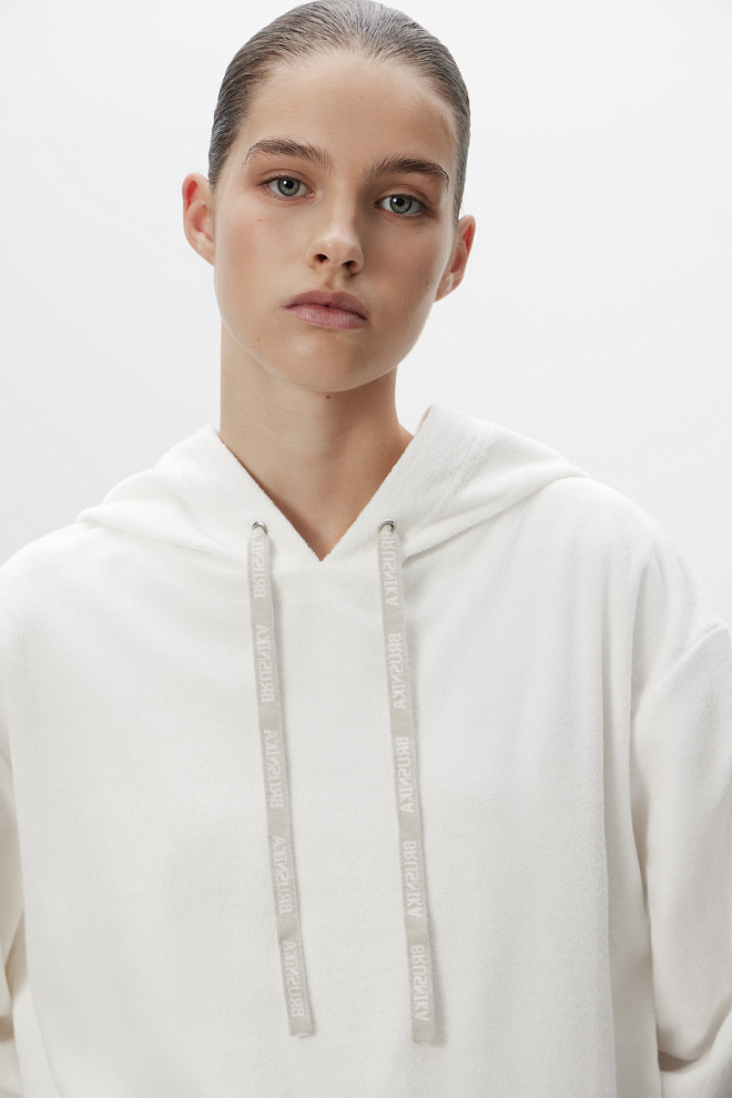 Худи из махрового трикотажа