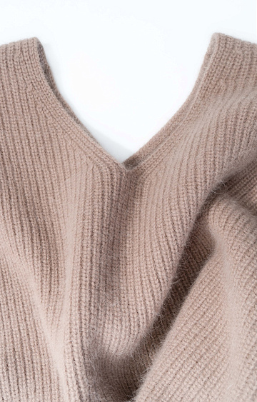 Трикотажный джемпер из пуха лисы