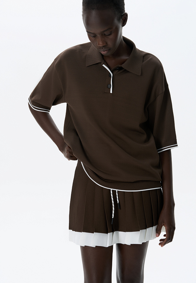 Теннисная юбка плиссе