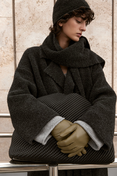 Шарф с бахромой