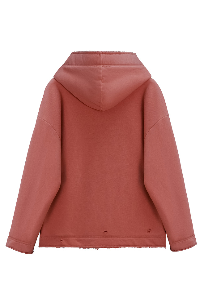 Худи из футера с капюшоном