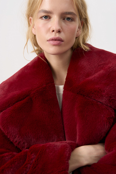 Шуба из экомеха