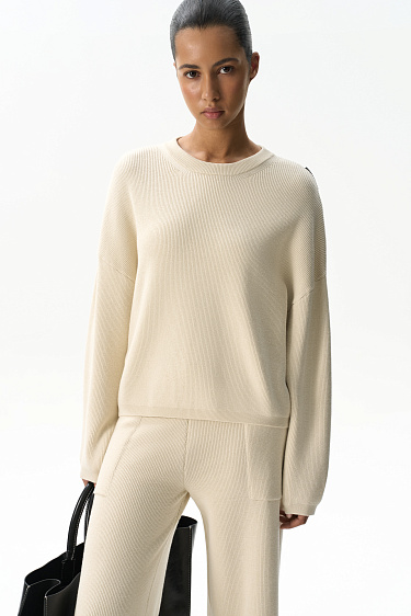 Укороченный джемпер из хлопка