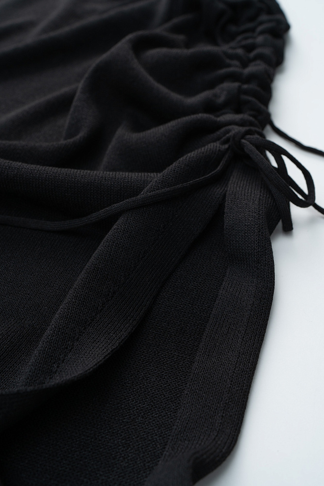 Юбка макси с драпировкой 