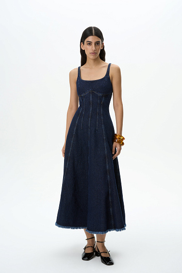 Джинсовое платье из 100% хлопка