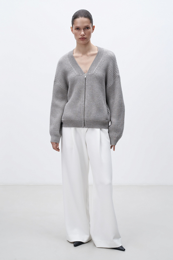 Бомбер из шерсти альпака