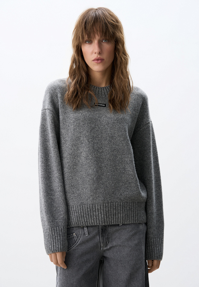 Объемный джемпер с добавлением кашемира