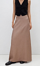 Юбка длины макси из 100% льна. Модель прямого кроя, с небольшим разрезом сбоку, эластичным поясом на резинке и застежкой на молнию. 