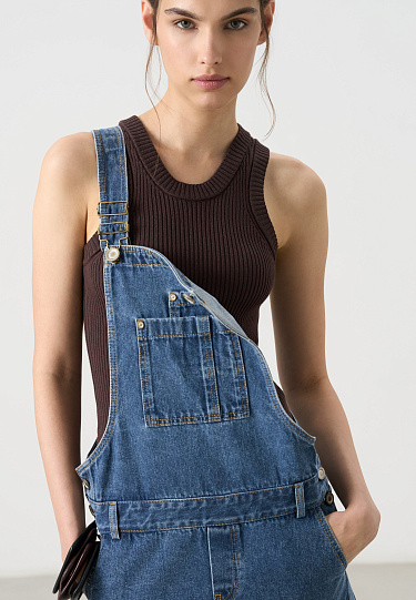 Джинсовый комбинезон из 100% хлопка 