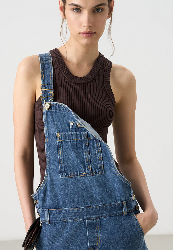 Джинсовый комбинезон из 100% хлопка 