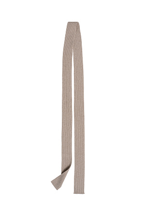 бежевый Трикотажный тонкий шарф из шерсти и кашемира. Аксессуар, который поможет дополнить любой образ.
