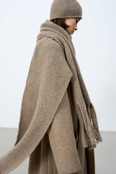 Шарф с бахромой