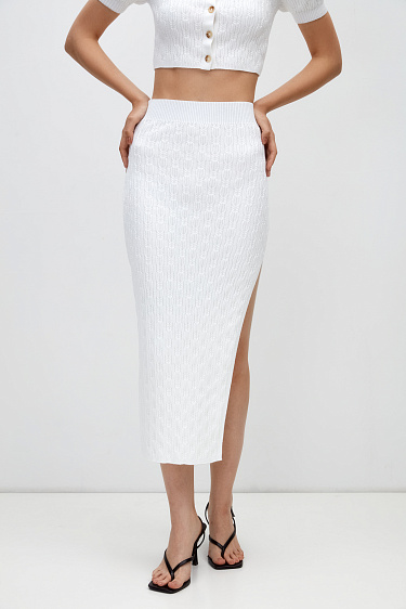 Трикотажная юбка-карандаш