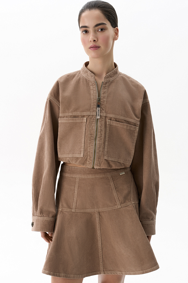 Вельветовый бомбер