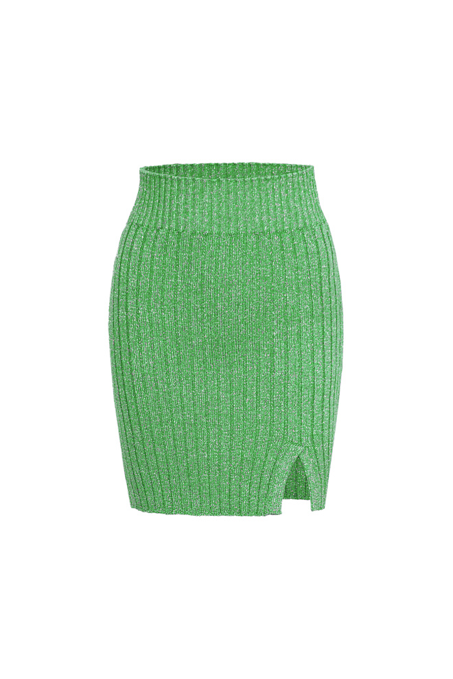 Юбка мини с люрексом