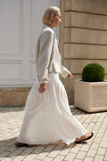 Юбка макси на кокетке