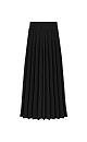 Трикотажная юбка плиссе из шерсти мериноса. Модель А-силуэта с широким эластичным поясом. Изделие без подкладки.