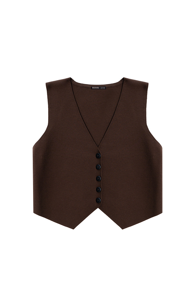 Трикотажный жилет из вискозы