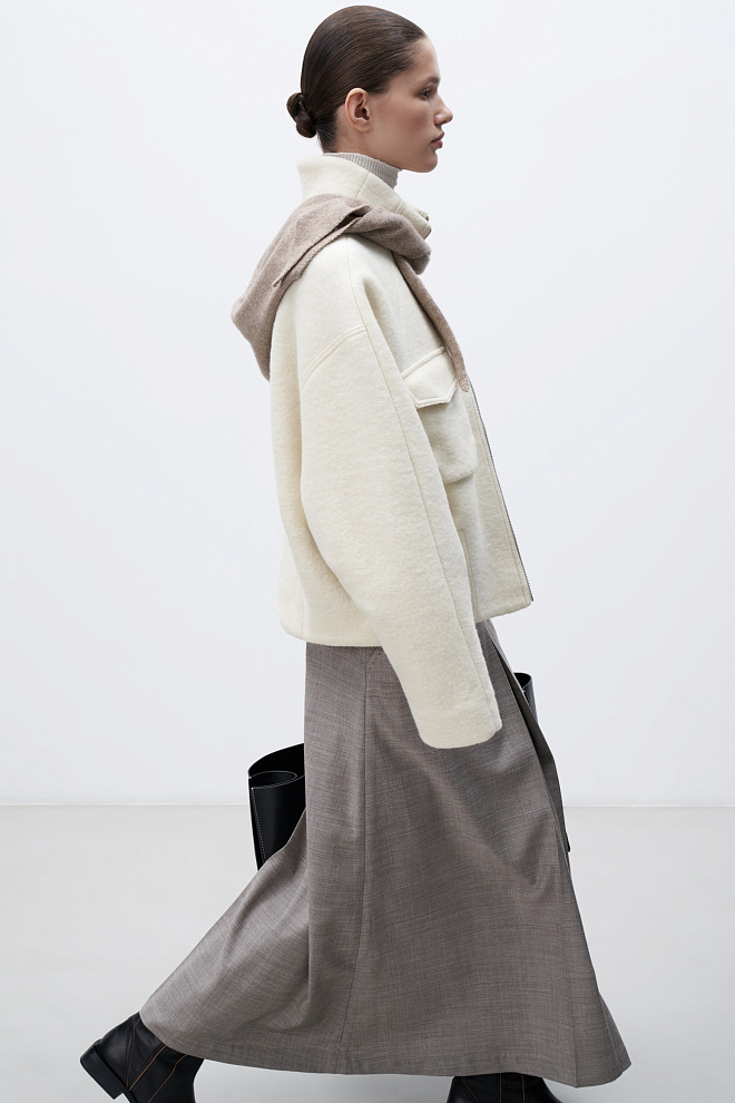 Косынка из шерсти и кашемира