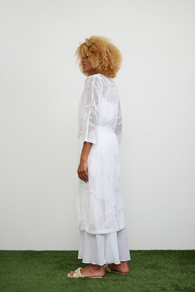 Ажурный кардиган из вискозы