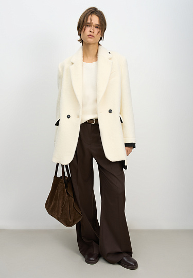 Двубортный жакет из шерсти