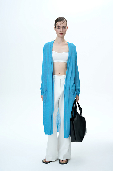 Длинный кардиган из вискозы