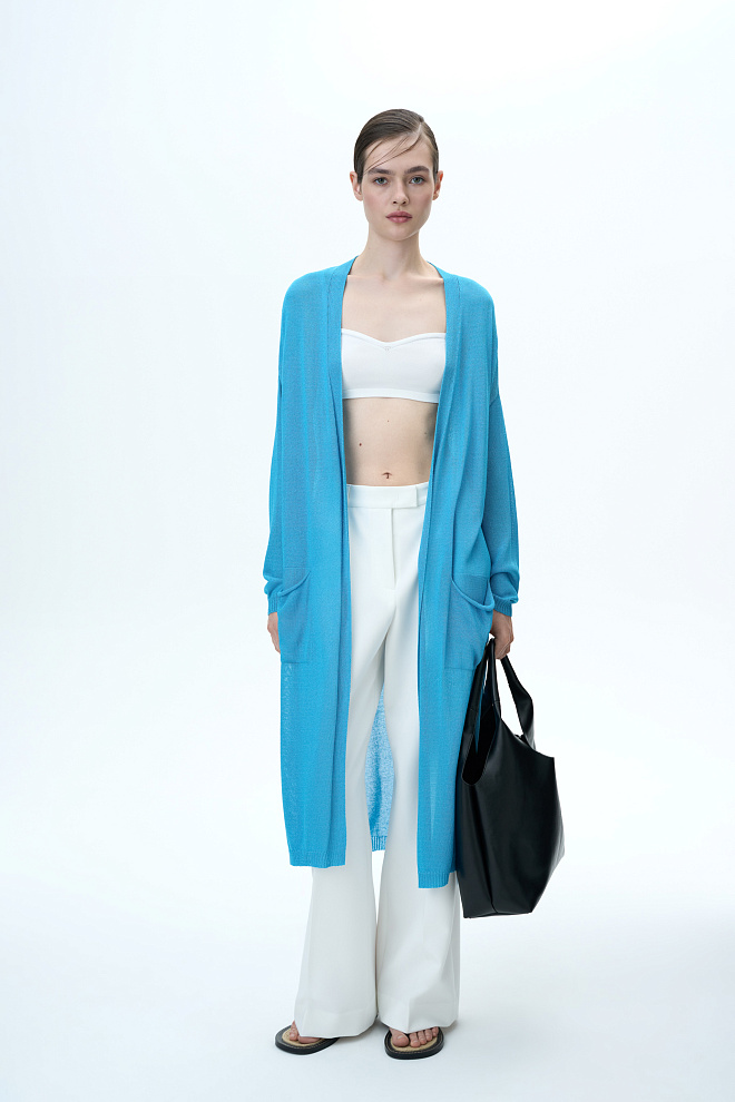 Длинный кардиган из вискозы