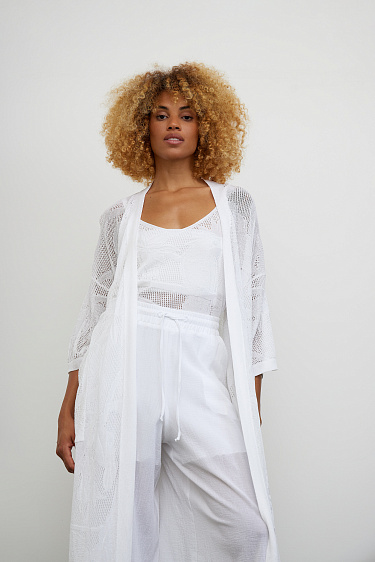 Ажурный кардиган из вискозы