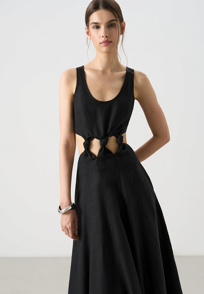 Платье из 100% льна 