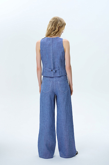 Брюки из 100% льна