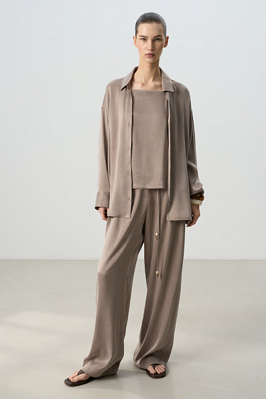 Свободные брюки из купры