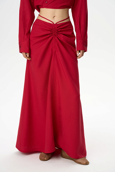 Юбка с завязками из 100% вискозы