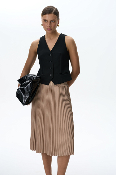 Трикотажная юбка плиссе 