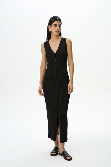 Трикотажное платье-жилет