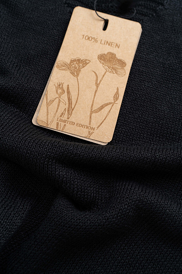 Трикотажный топ из 100% льна