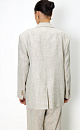 Классический однобортный жакет из 100% льна. Модель с английским воротником, накладными карманами и застежкой на пуговицы. Дополнить образ можно брюками.