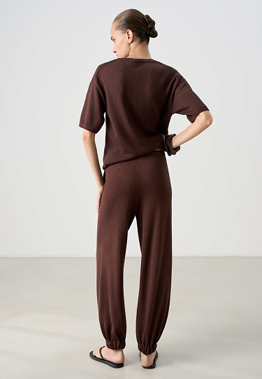 Трикотажные джоггеры из хлопка 