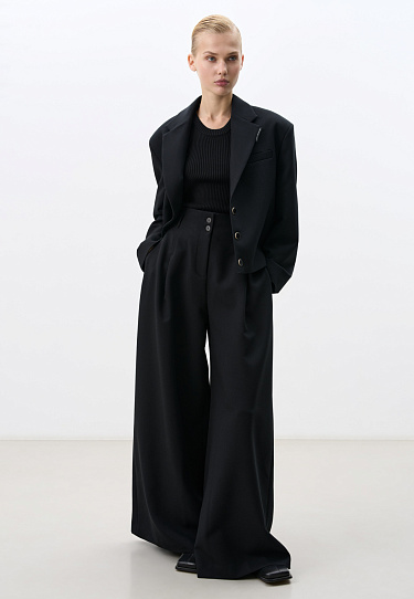 Брюки с высокой посадкой