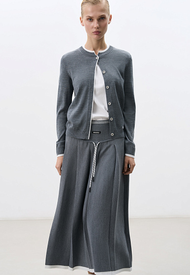 Юбка миди на кокетке 