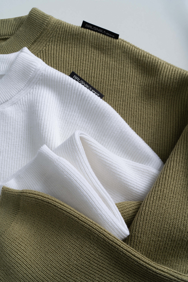 Укороченный джемпер из хлопка