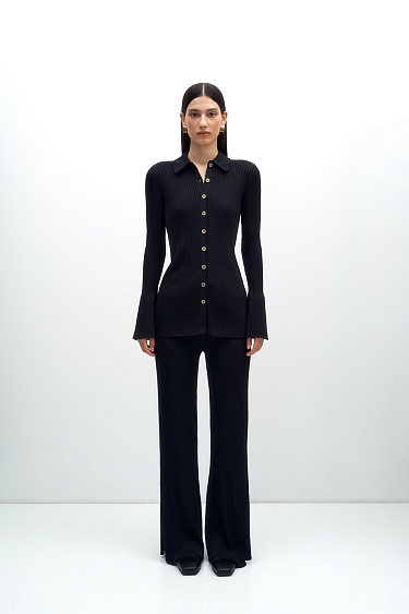 Приталенный кардиган-рубашка